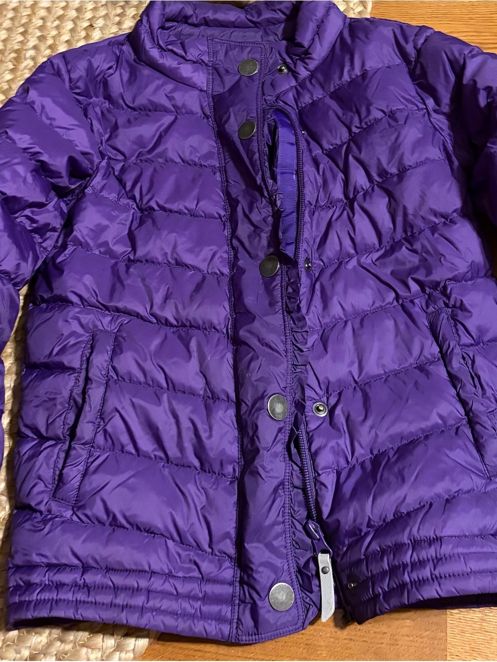Hanna Andersson Purple Quilted Puffer Jacket